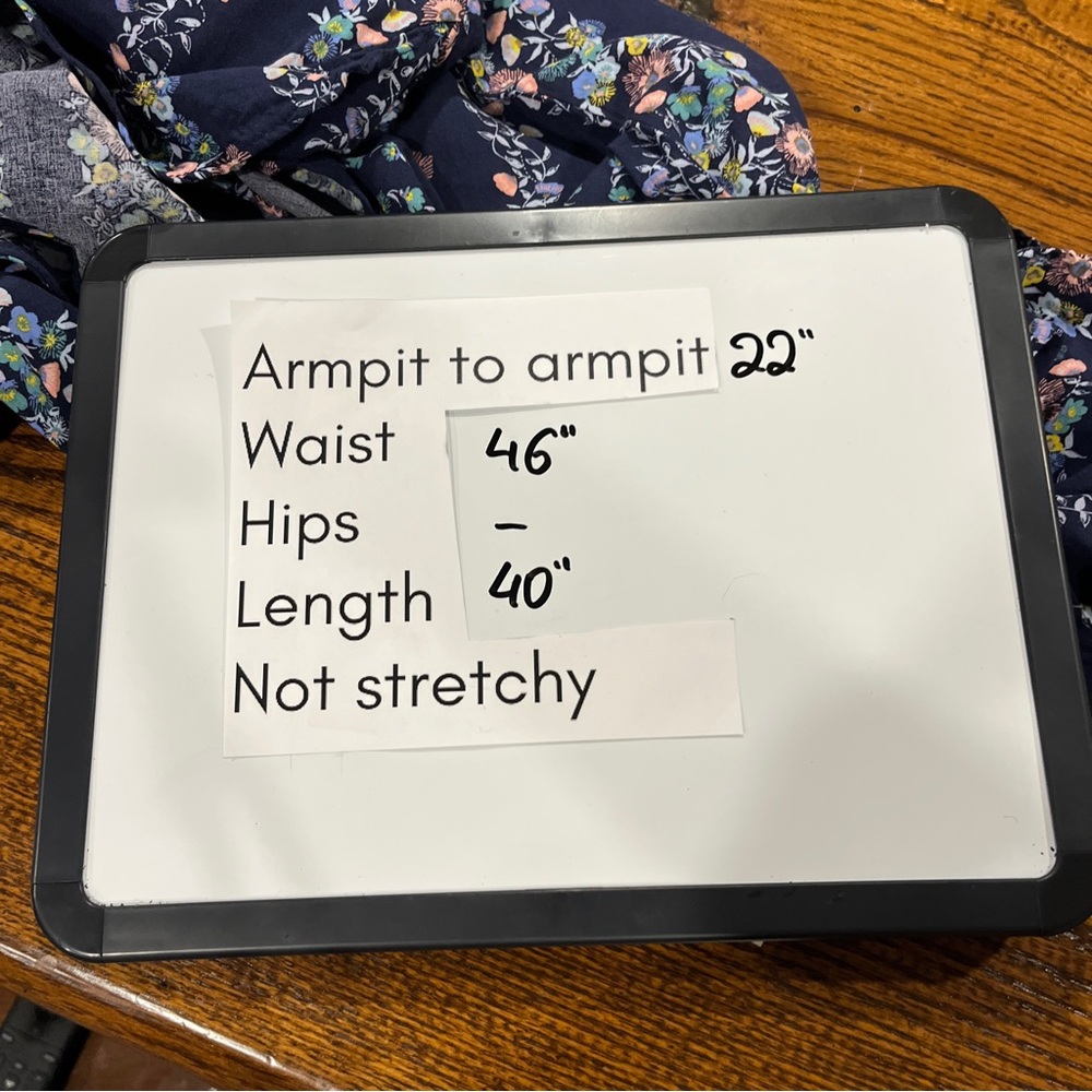 Old Navy Floral Stripe Cap-Sleeve Shift Dress size extra large - Picture 8 of 11